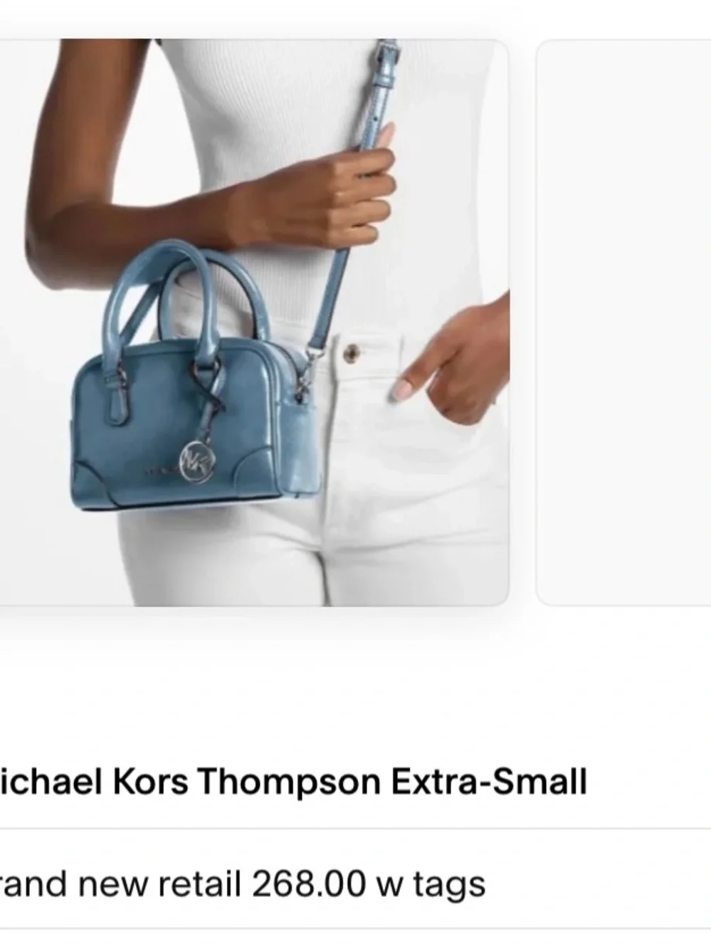 Michael Kors Satchel in Dusty Blue